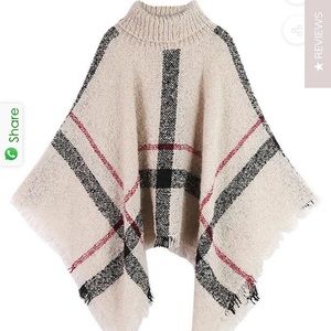 Turtleneck Cape Sweater